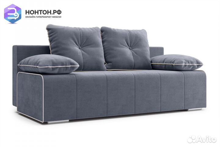Диван еврокнижка Лестер темно-серый