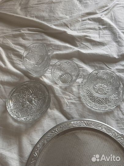 Винтажная посуда и поднос