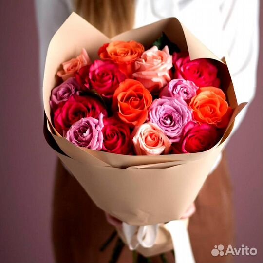 15 красных роз
