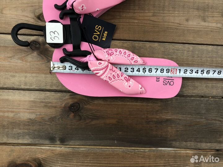 Детские шлепки сланцы для девочки новые OVS
