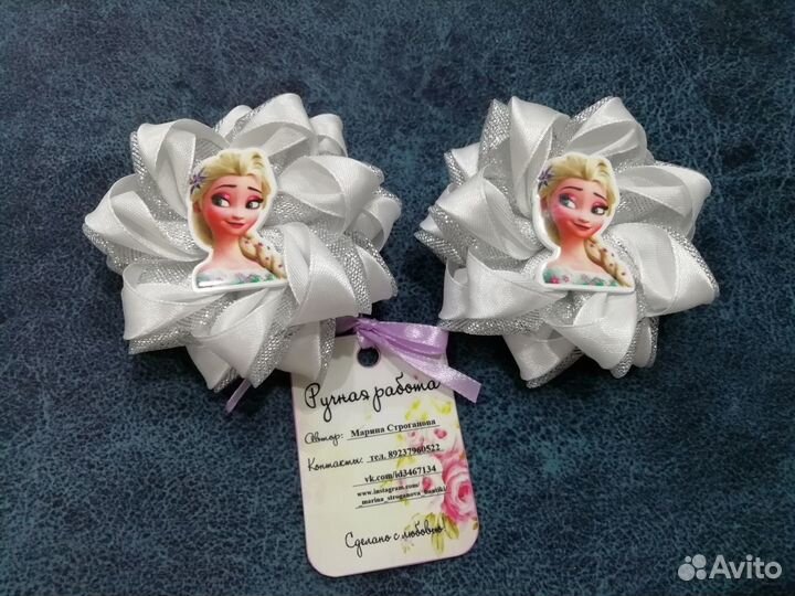 Новогодние бантики, резиночки для волос