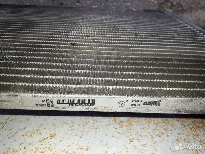 Радиатор кондиционера mercedes