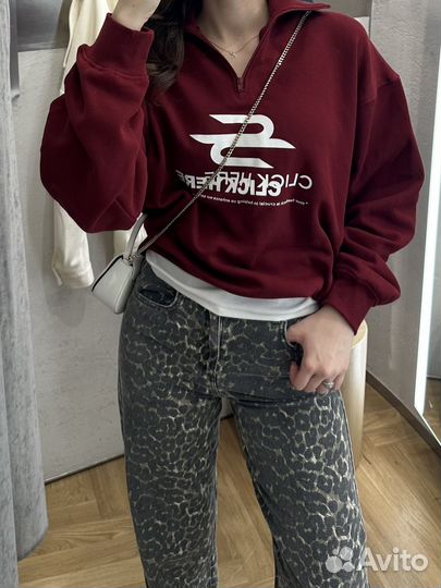 Толстовка zip-top lime (S)