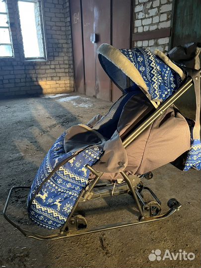 Детские санки коляска