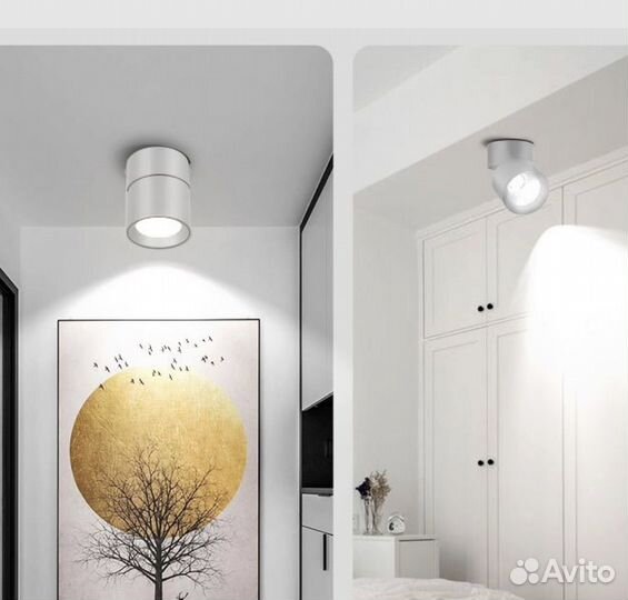 Светильник потолочный поворотный спот светодиодный