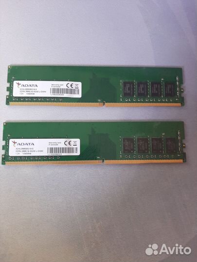 Оперативная память adata DDR4 8Gb(x2) 2666MHz