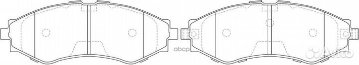 Колодки тормозные дисковые передние BP10374 SB