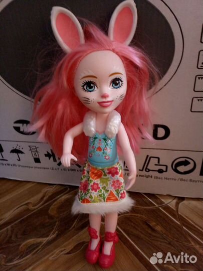 Кукла большая enchantimals с питомцем зайчиком