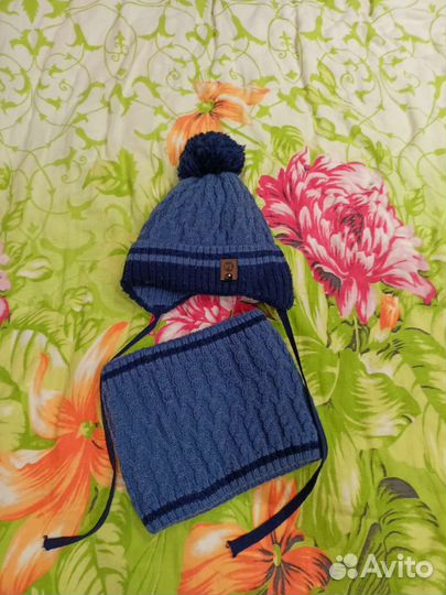 Шапка и шарф зима