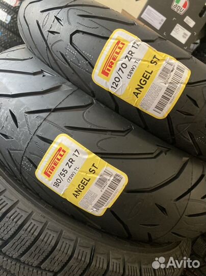 Мотошины 23 год Pirelli Angel ST 120 и 180 55 17