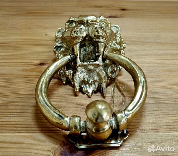 Ручка для входной двери «лев с кольцом»