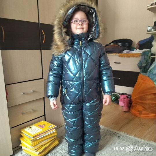 Зимний комбинезон для девочки 134