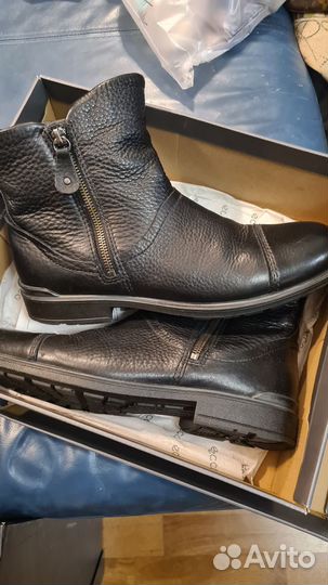 Полусапоги мужские кожаные