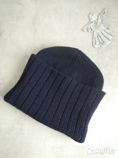 Шапка мужская из мериноса с кашемиром