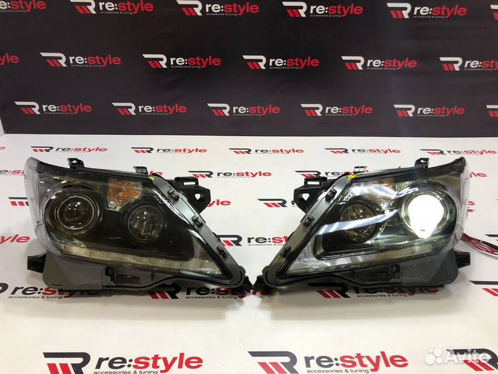 Фары Lexus LX570 12-15г Темные Led Качество