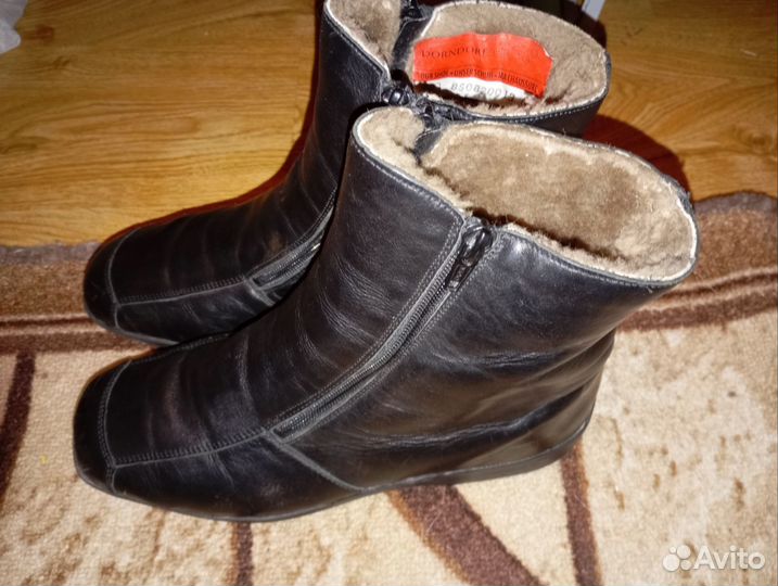 Полу сапоги мужские зимние натуральная кожа 37-38р