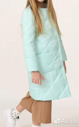 Пальто для девочки 140