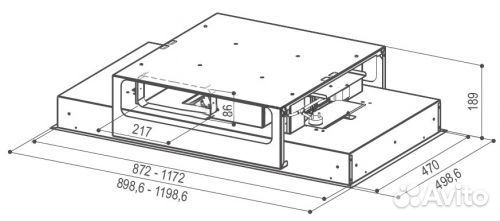 Вытяжка faber 110.0428.452 faber heaven 2.0 X flat A90