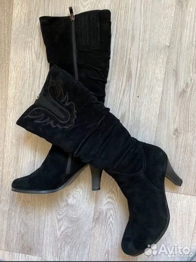 Сапоги зимние замша натуральная р 36