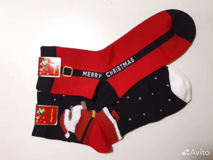 Носки новогодние мужские