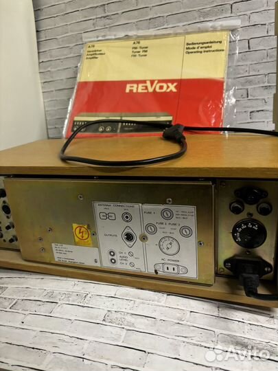 Усилитель revox a78. Тюнер revox a 76