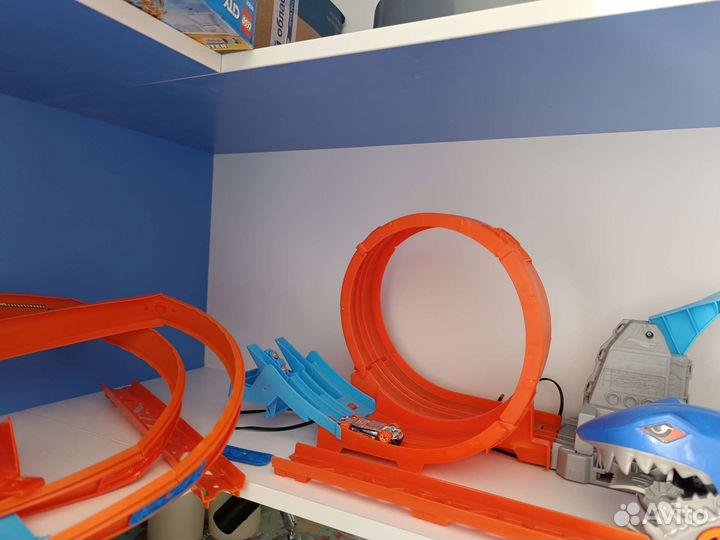 Hot wheels трассы петля ускоритель Mattel