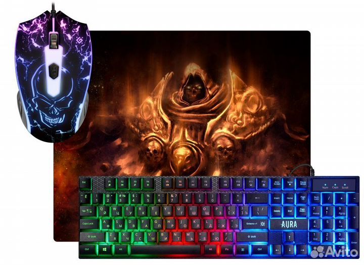 Игровая клавиатура и мышь с подсветкой
