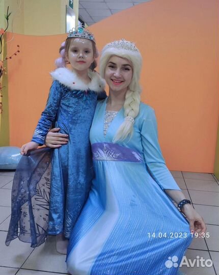 Новогодний костюм для девочки эльза