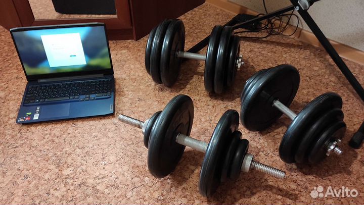 Гантели разборные профессиональные 2 х 56.7кг
