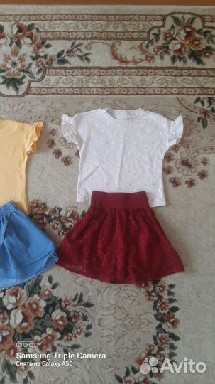 Пакет одежды для девочки на рост 110- 116 см