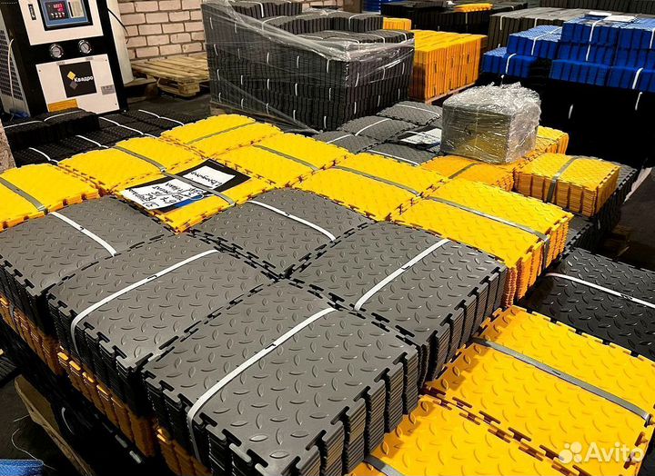 Модульная плитка пвх для гаража