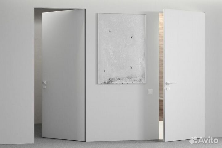 Скрытые двери под покраску