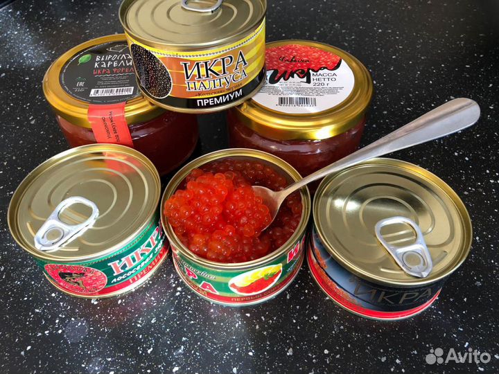 Икра чавычи в стекле