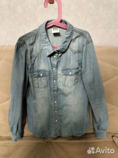 Джинсовая рубашка veromoda