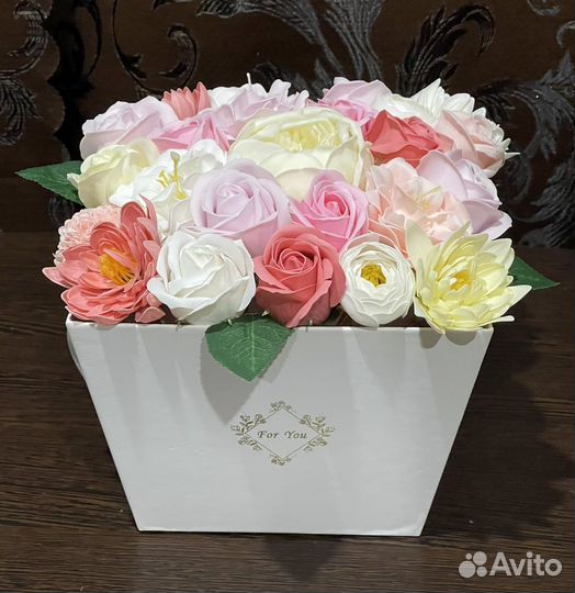 Букет из мыльных цветов