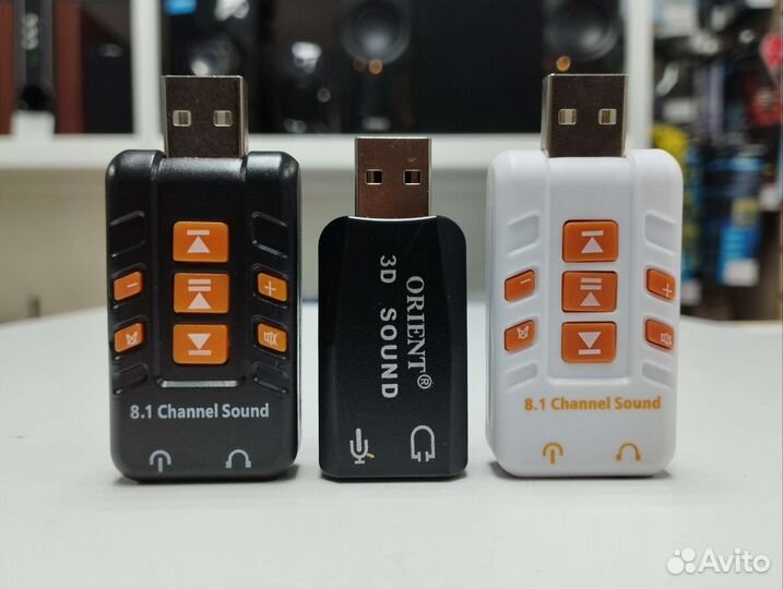 Внешняя Звуковая Карта USB-Jack 3.5mm Новые разные
