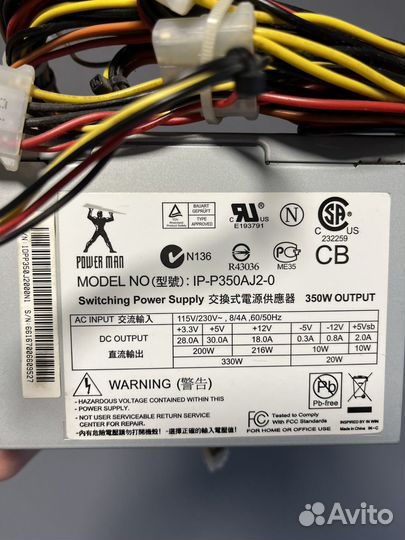 Блок питания для пк 350w Power Man
