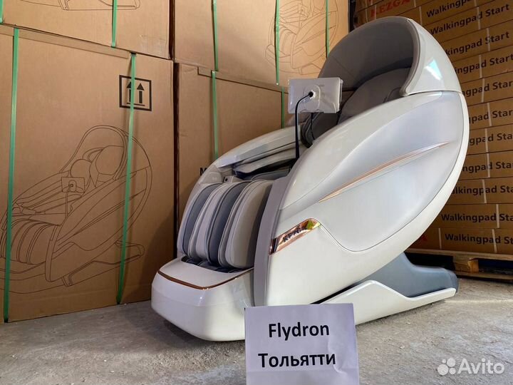 Массажное кресло премиальное Kezga Chair белое v17