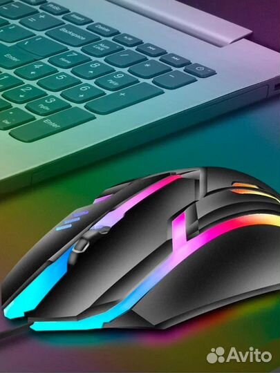 Мышь проводная FaisON, M-12, Shot, оптическая, цве