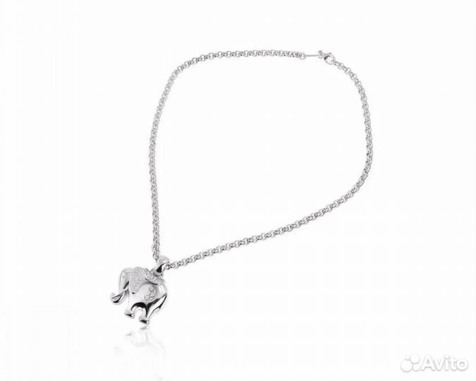 Золотой кулон Chopard Happy Diamonds Elephant