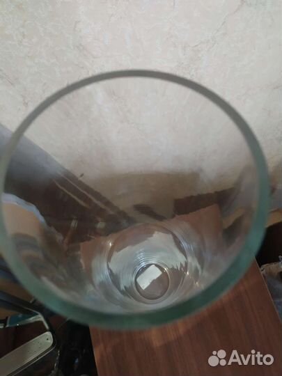 Ваза цилиндр колба стекло напольная