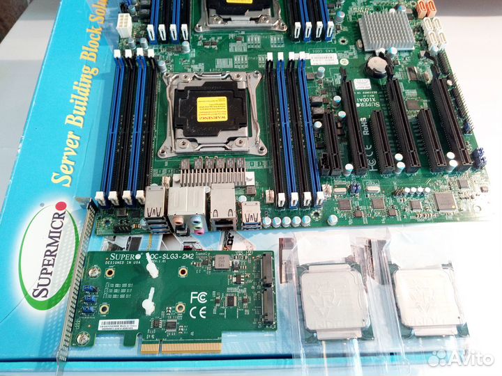 Supermicro x10dai +2 E5 2660v3 в подарок