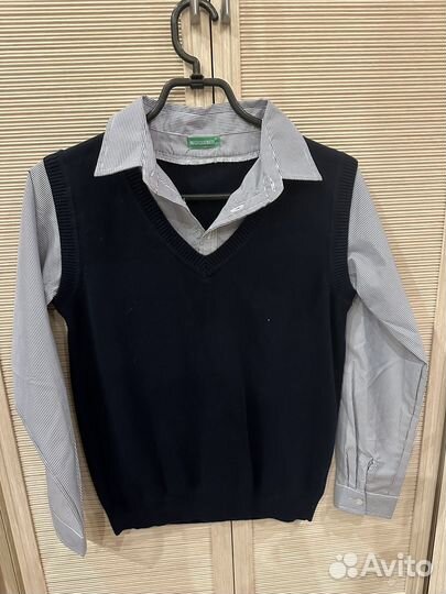 Жилет обманка школьный, жакет