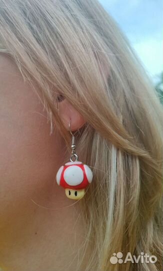 Серьги из полимерной глины
