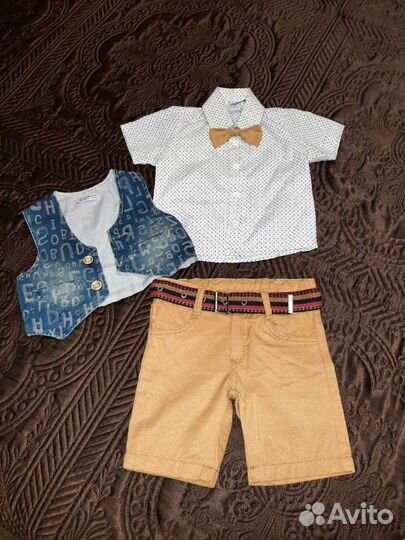 Шорты + рубаха + жилет