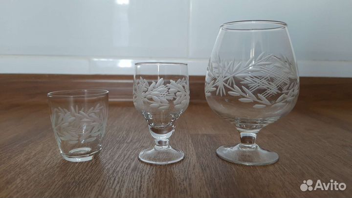 Подарочный набор фужеров, рюмок, стопок
