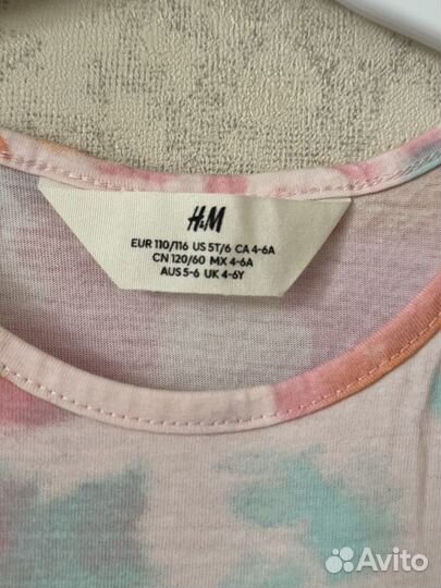 Новое платье сарафан h&m 110-116