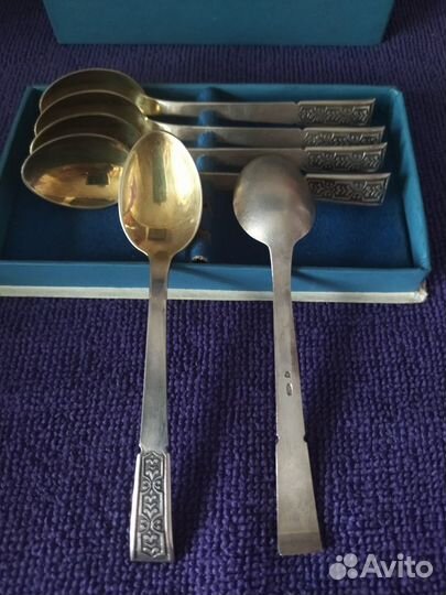 Серебряные кофейные ложки 916 пробы СССР Таллин