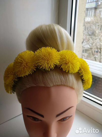 Ободок для волос ручной работы