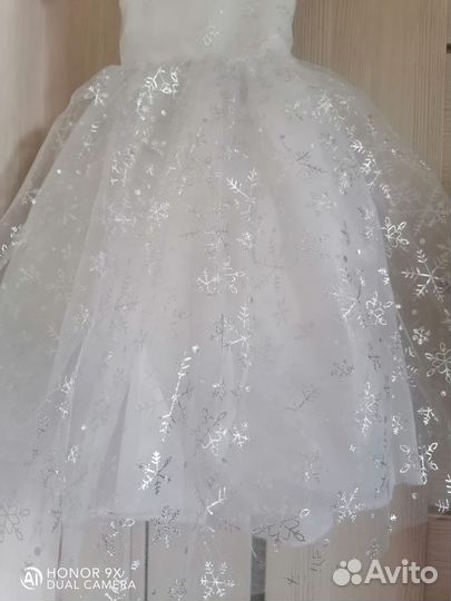 Платье снежинка